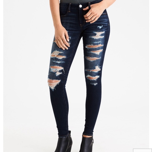 aeo ripped jeans